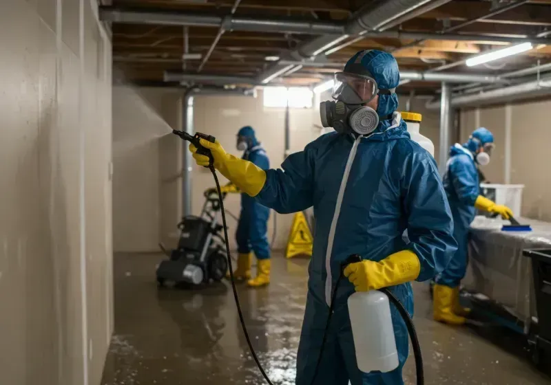 Basement Sanitization and Antimicrobial Treatment process in Throckmorton, TX